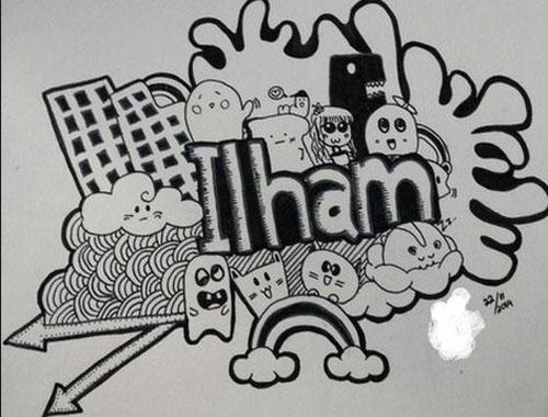 Detail Foto Doodle Nama Nomer 15