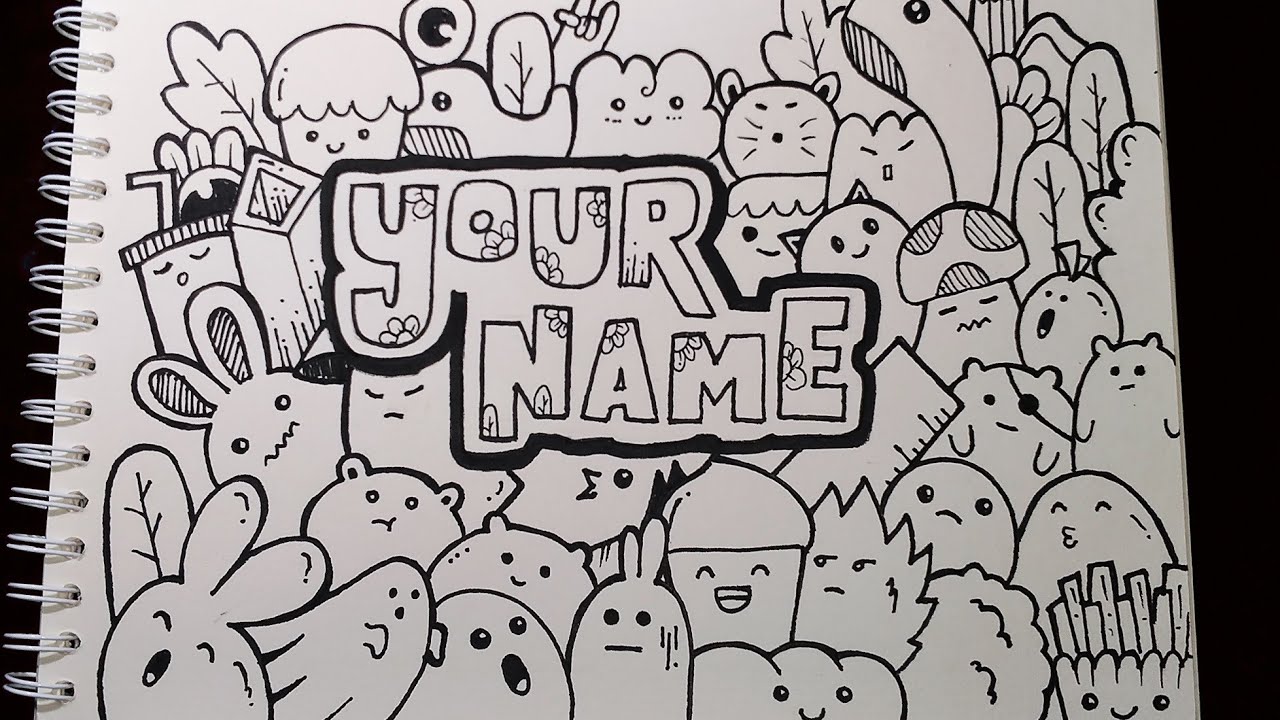 Detail Foto Doodle Nama Nomer 25