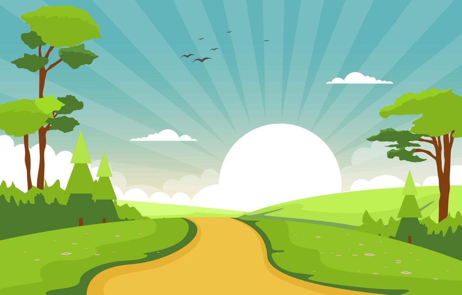 Detail Landschaft Mit Weg Nomer 2