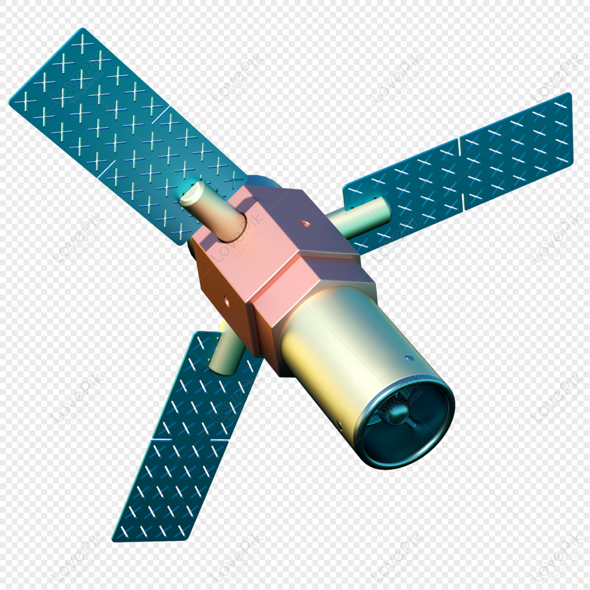 Detail Satellite 3d Model Nomer 2
