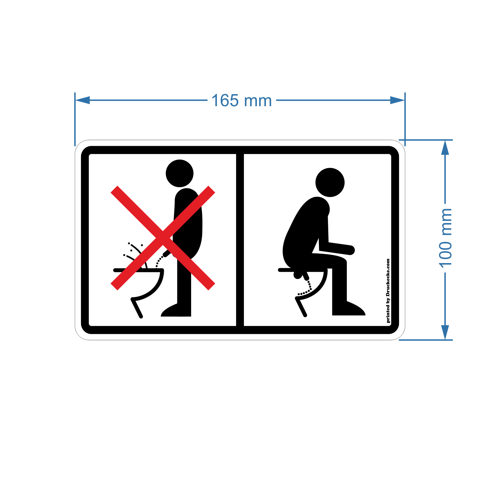 Detail Nicht Im Stehen Pinkeln Schild Nomer 12