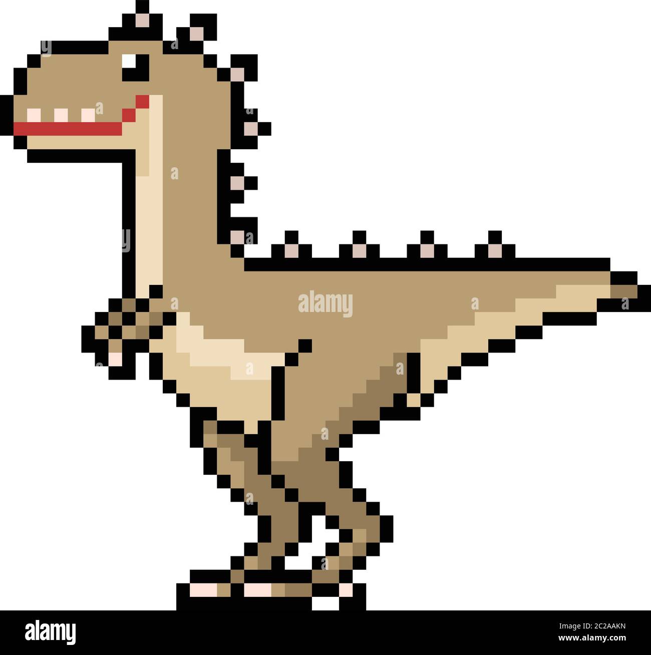 Detail Raptor Pixel Art Nomer 12