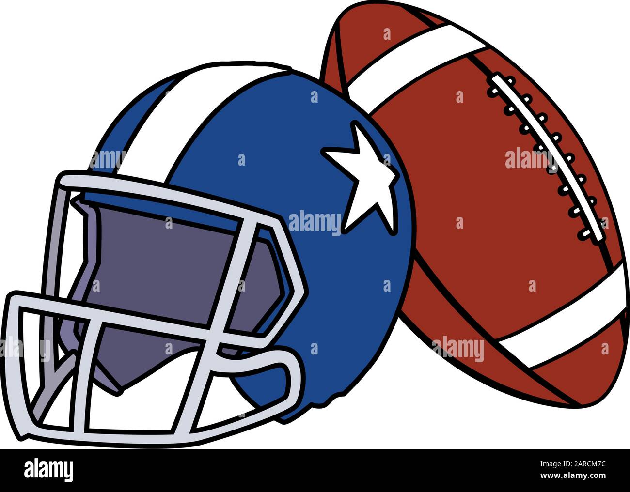 Detail American Football Helmet Vector Nomer 14