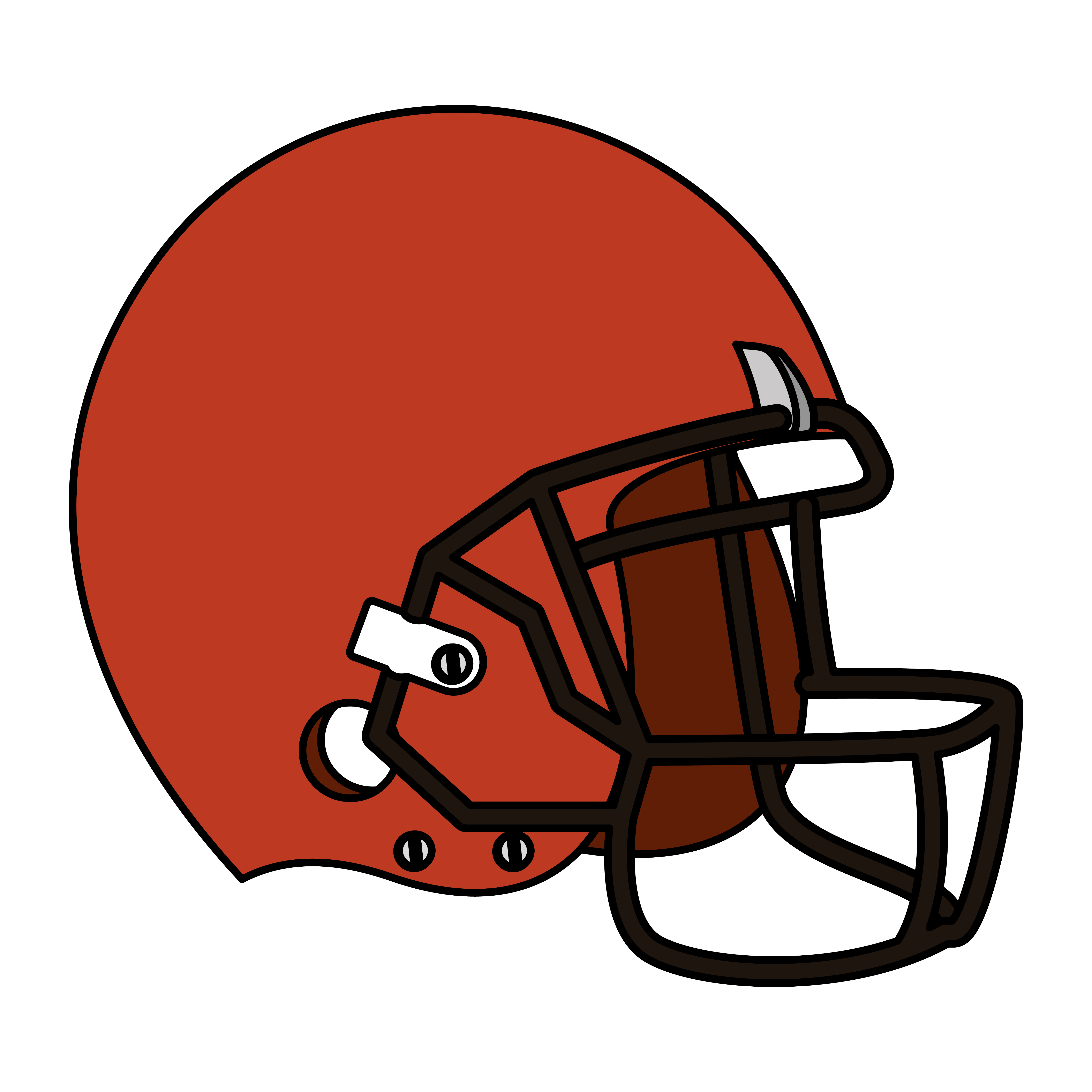 Detail American Football Helmet Vector Nomer 3