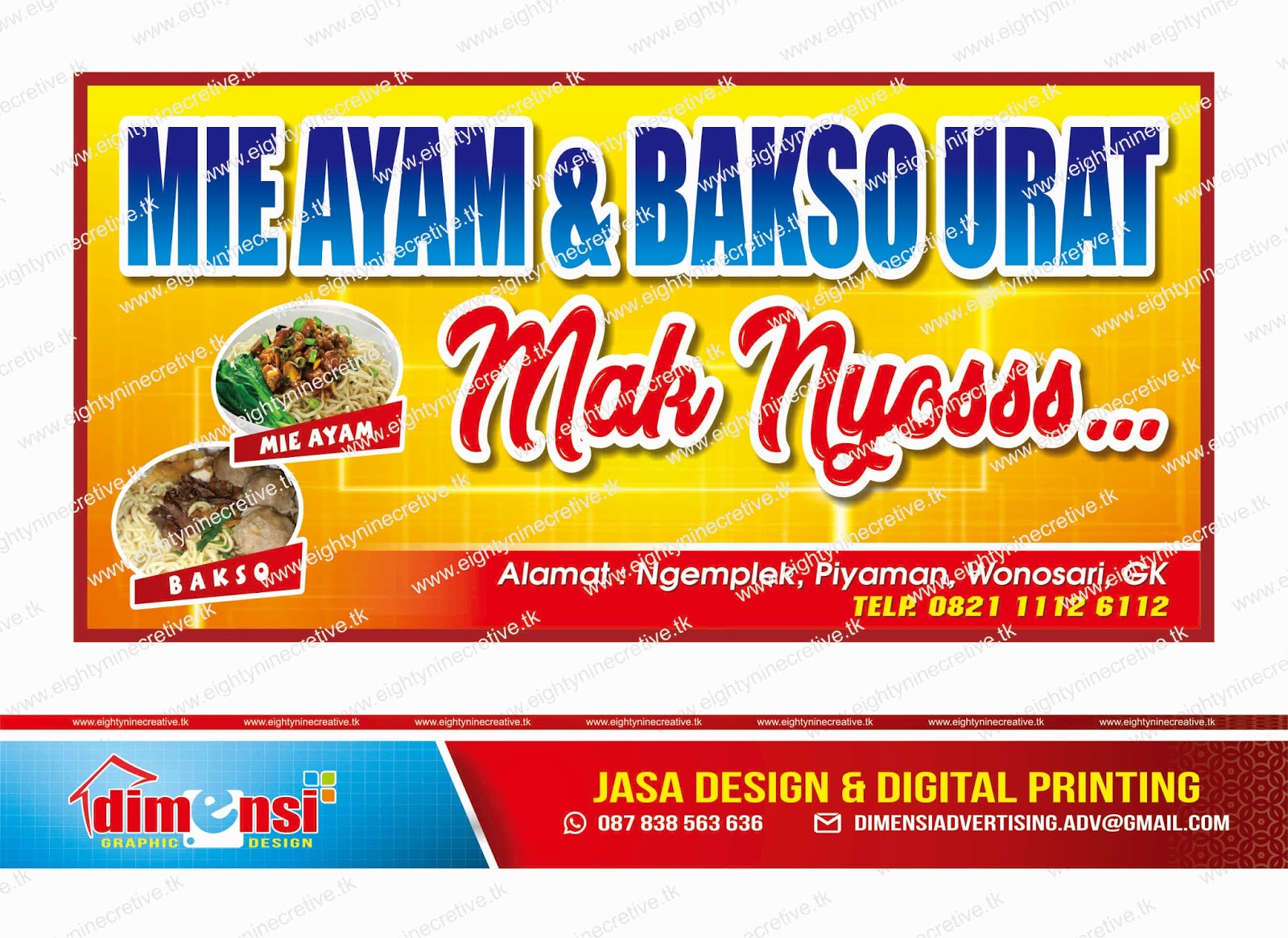 Detail Banner Mie Ayam Cdr Nomer 33