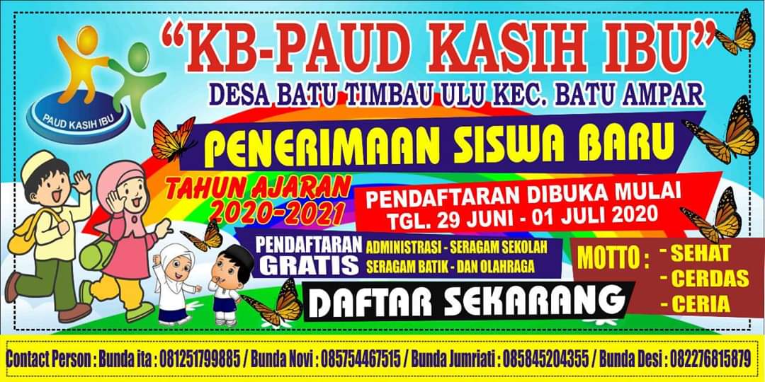 Detail Banner Penerimaan Siswa Baru Paud Nomer 21