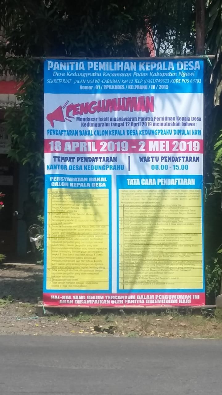 Detail Banner Pengumuman Pilkades Nomer 15