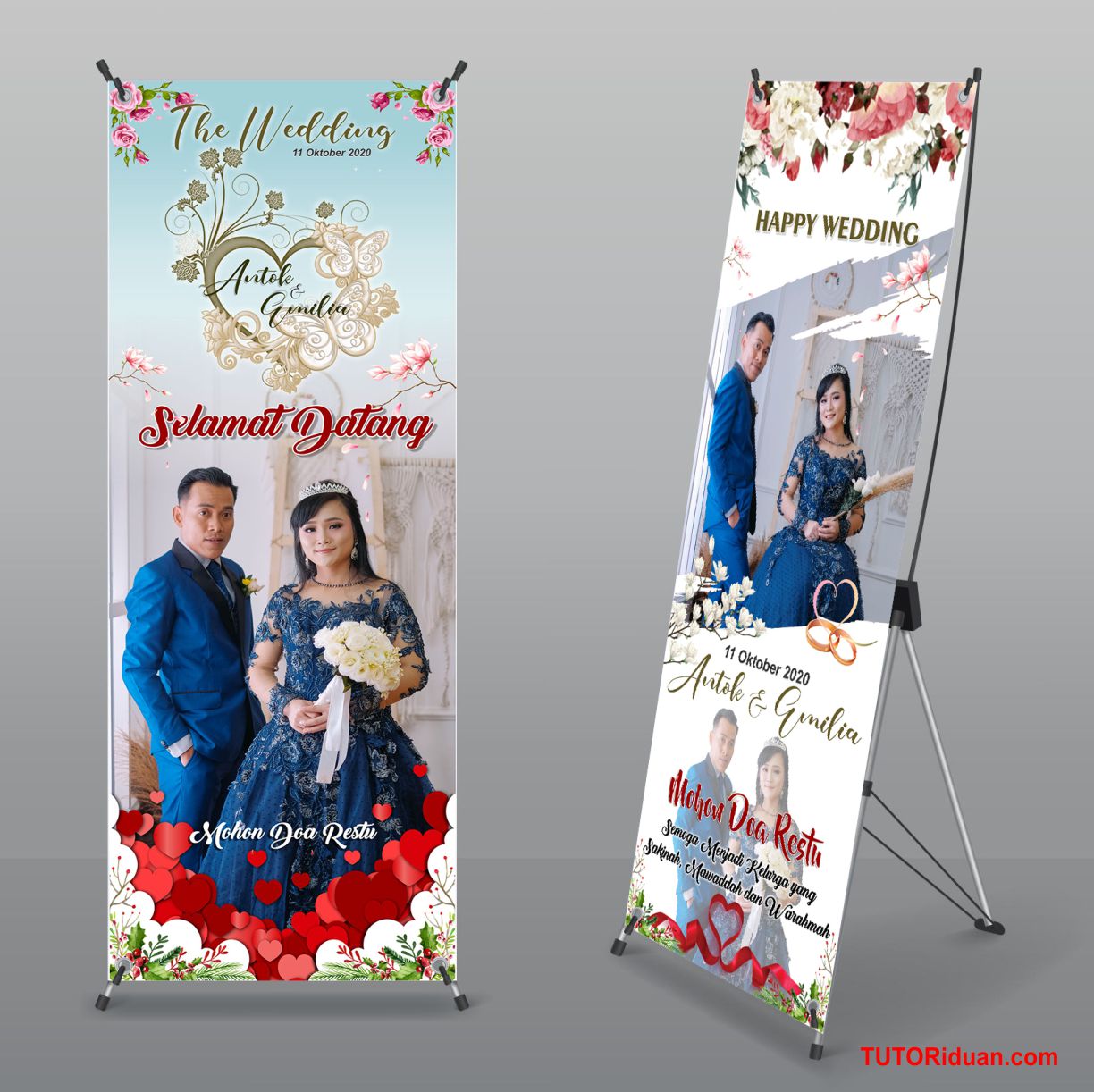 Detail Banner Pernikahan Coreldraw Nomer 15
