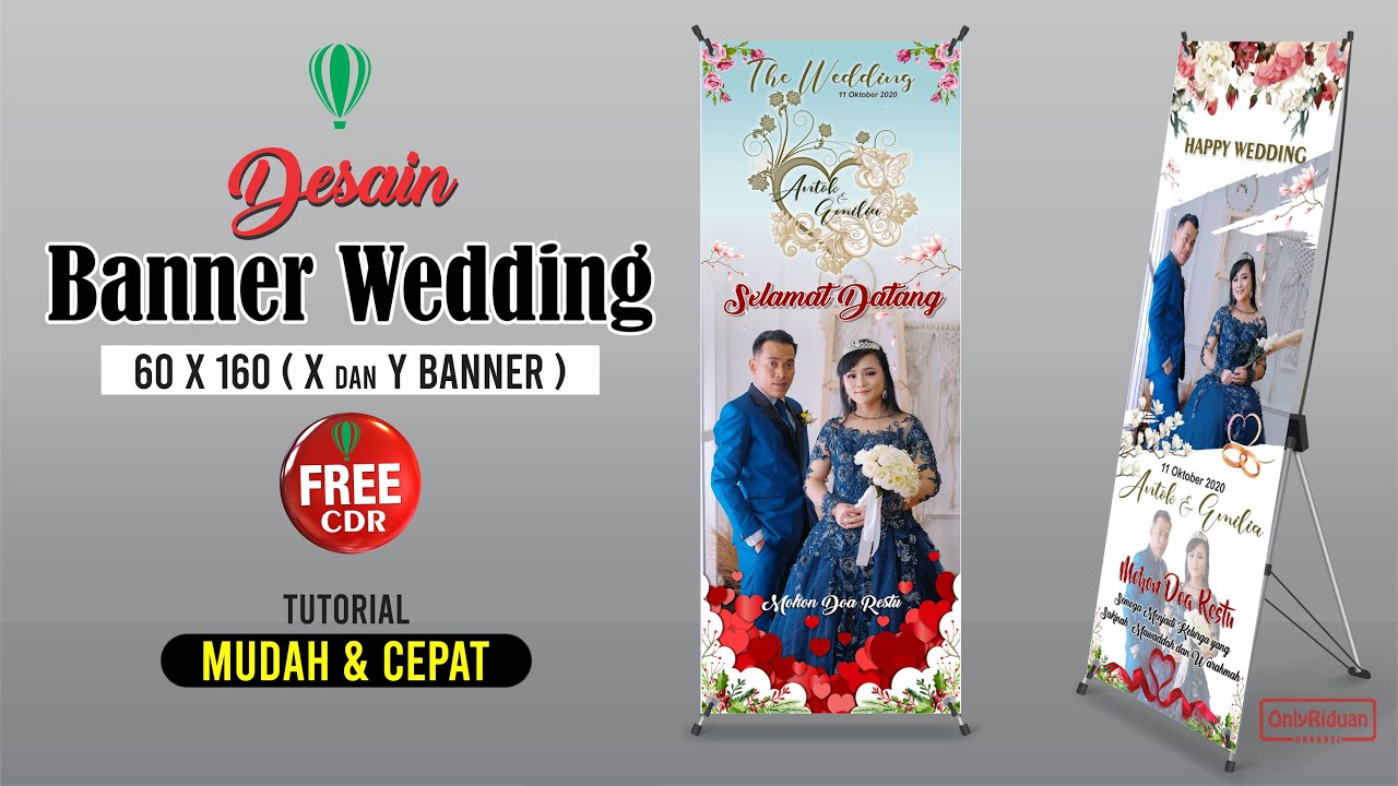 Detail Banner Pernikahan Coreldraw Nomer 3