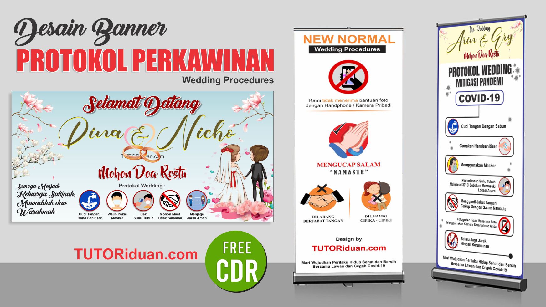 Detail Banner Pernikahan Coreldraw Nomer 24