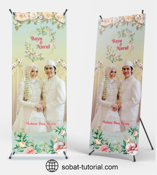 Detail Banner Pernikahan Coreldraw Nomer 5