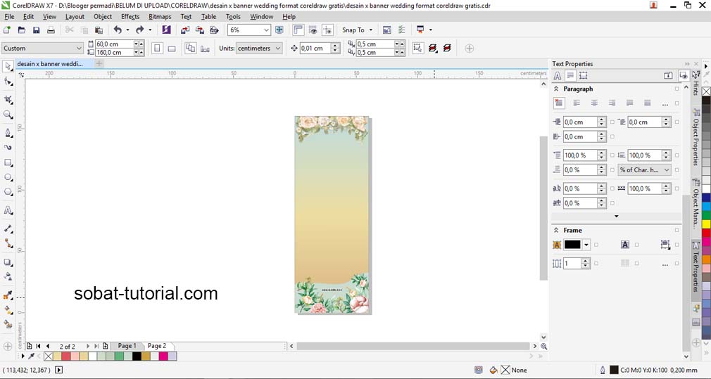 Detail Banner Pernikahan Coreldraw Nomer 55