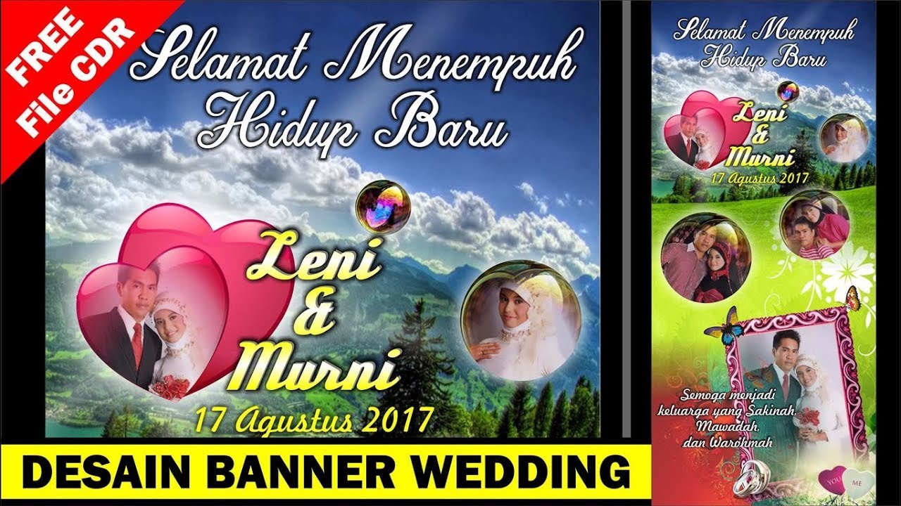 Detail Banner Pernikahan Coreldraw Nomer 8
