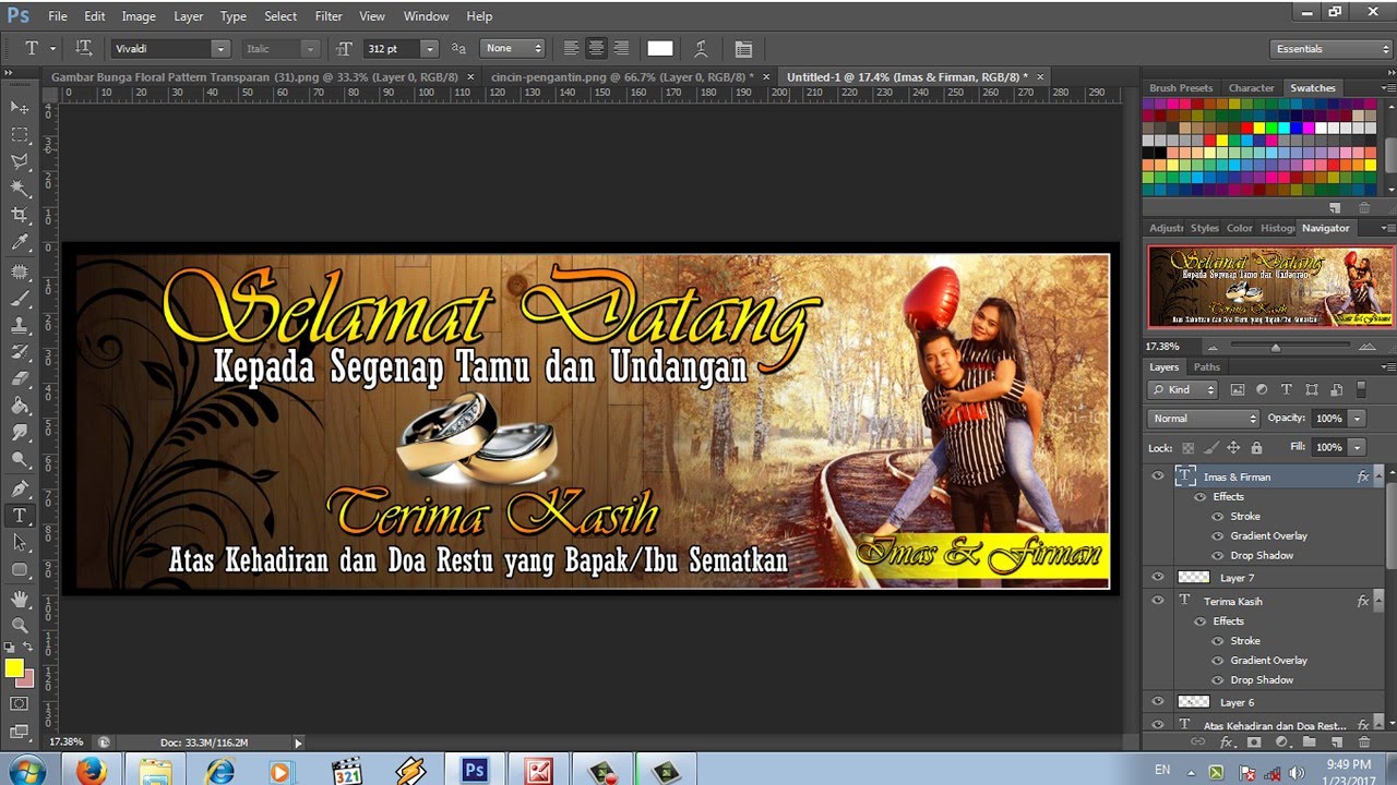 Detail Banner Pernikahan Elegan Nomer 48