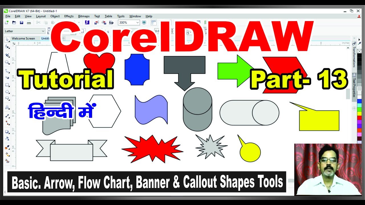 Detail Banner Shapes Corel Nomer 11