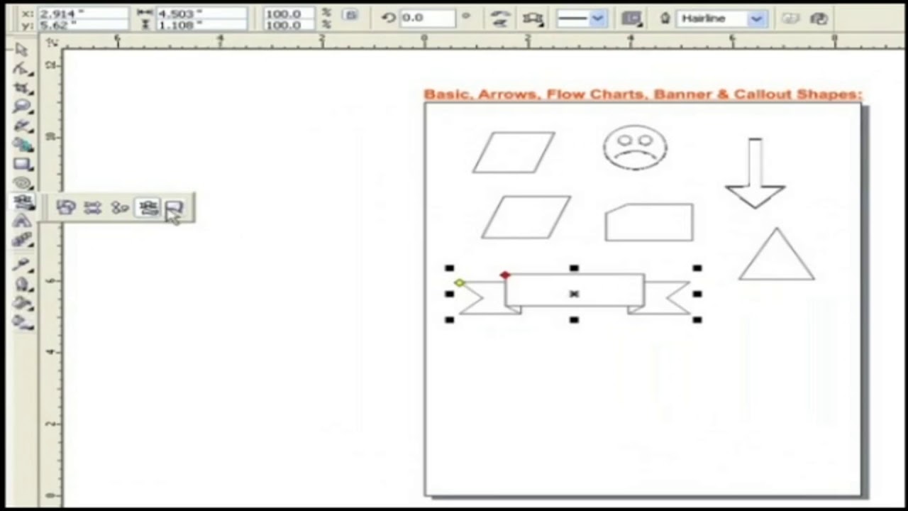 Detail Banner Shapes Corel Nomer 8