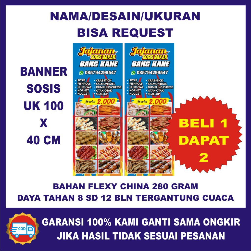 Detail Banner Sosis Nomer 50