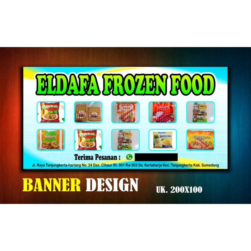 Detail Banner Spanduk Frozen Food Nomer 18