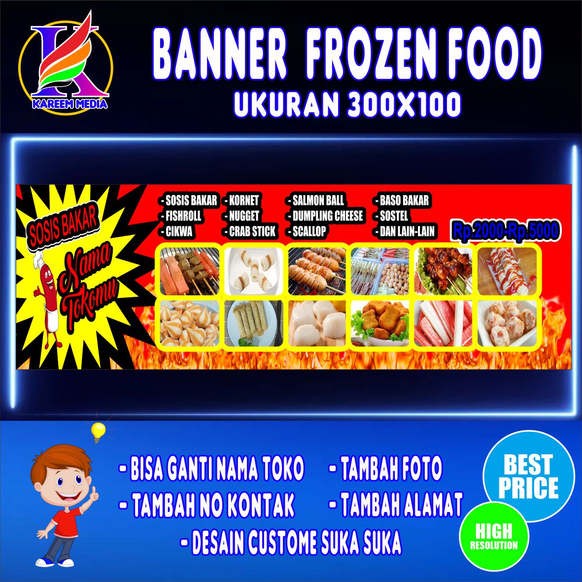 Detail Banner Spanduk Frozen Food Nomer 29