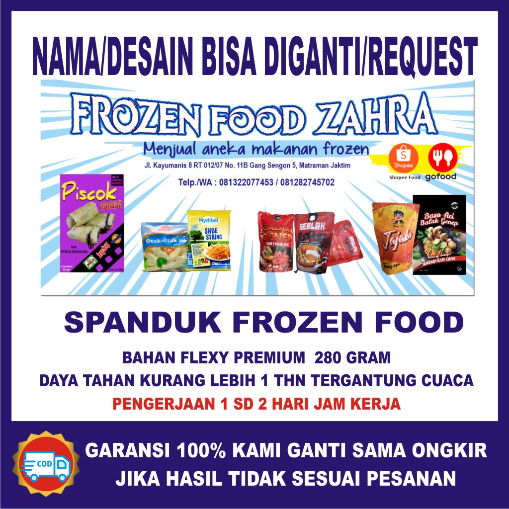 Detail Banner Spanduk Frozen Food Nomer 41