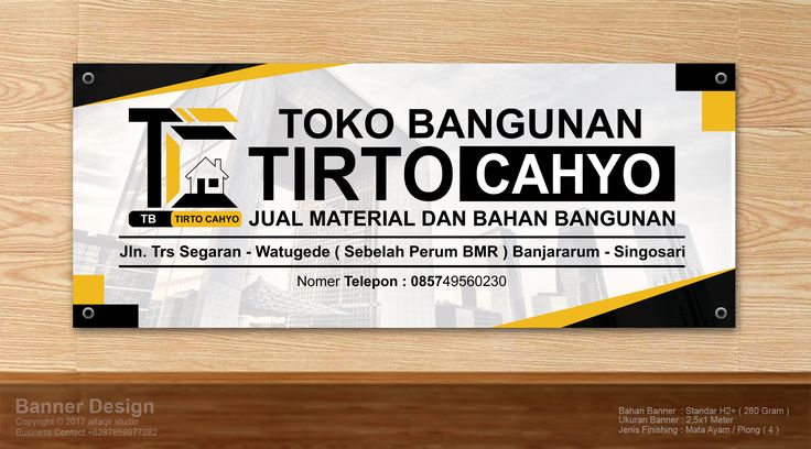 Detail Banner Spanduk Toko Bangunan Nomer 24