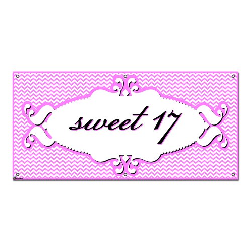 Detail Banner Sweet Seventeen Nomer 50