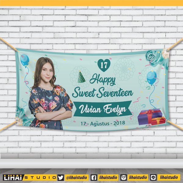 Detail Banner Sweet Seventeen Nomer 7