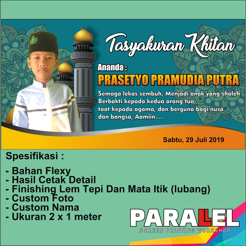 Detail Banner Tasyakuran Khitan Nomer 22