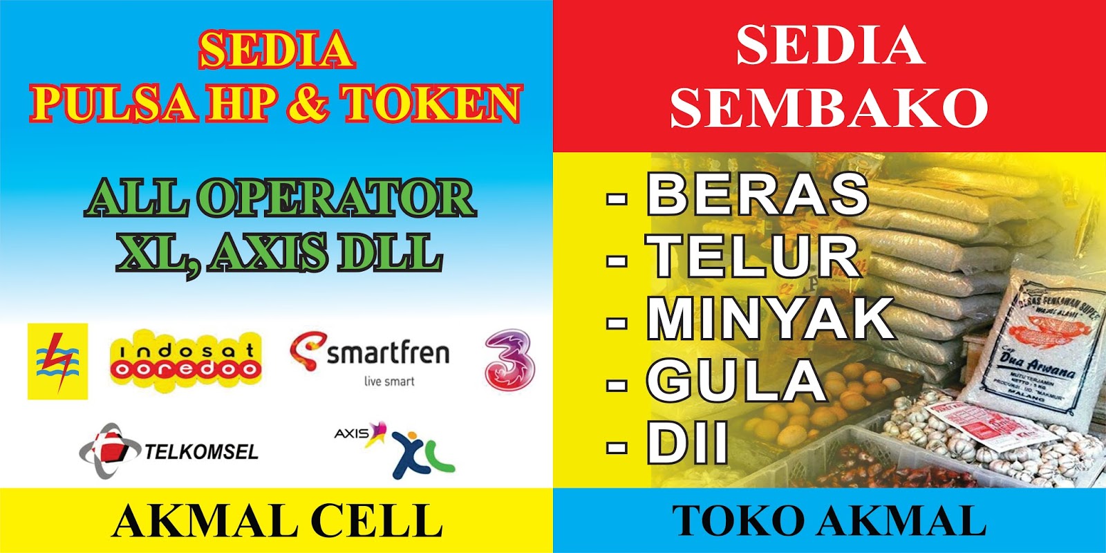 Detail Banner Toko Sembako Dan Pulsa Nomer 51