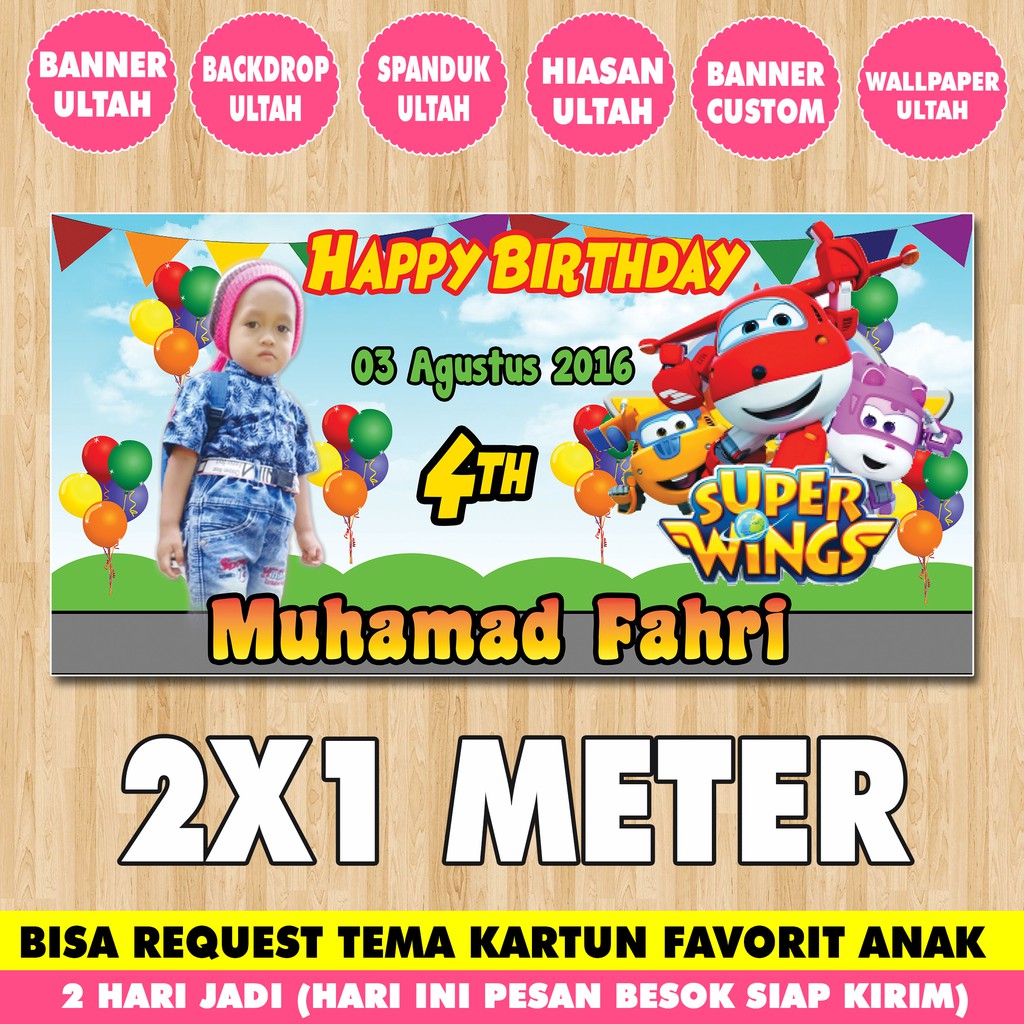 Detail Banner Ulang Tahun Anak Nomer 5