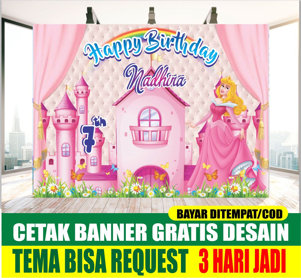 Banner Ulang Tahun Anak Perempuan - KibrisPDR