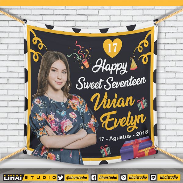 Detail Banner Ulang Tahun Sweet Seventeen Nomer 2