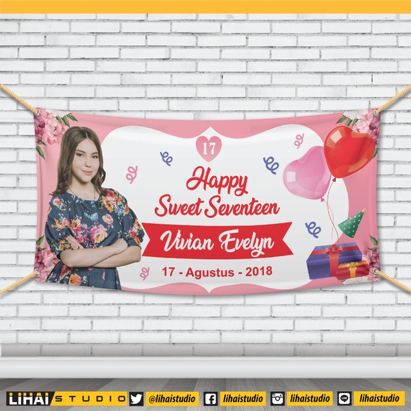 Detail Banner Ulang Tahun Sweet Seventeen Nomer 11