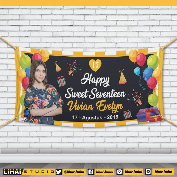 Detail Banner Ulang Tahun Sweet Seventeen Nomer 5