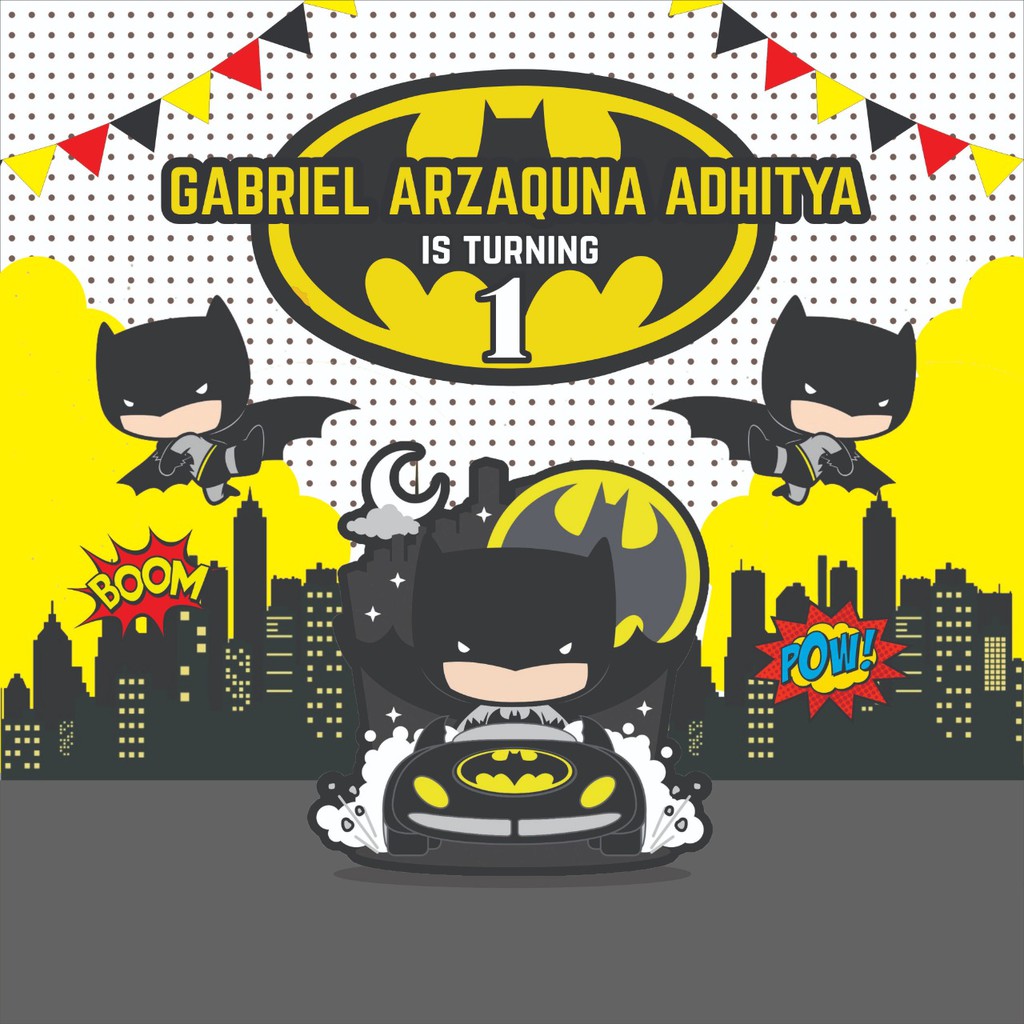 Detail Banner Ultah Batman Nomer 4