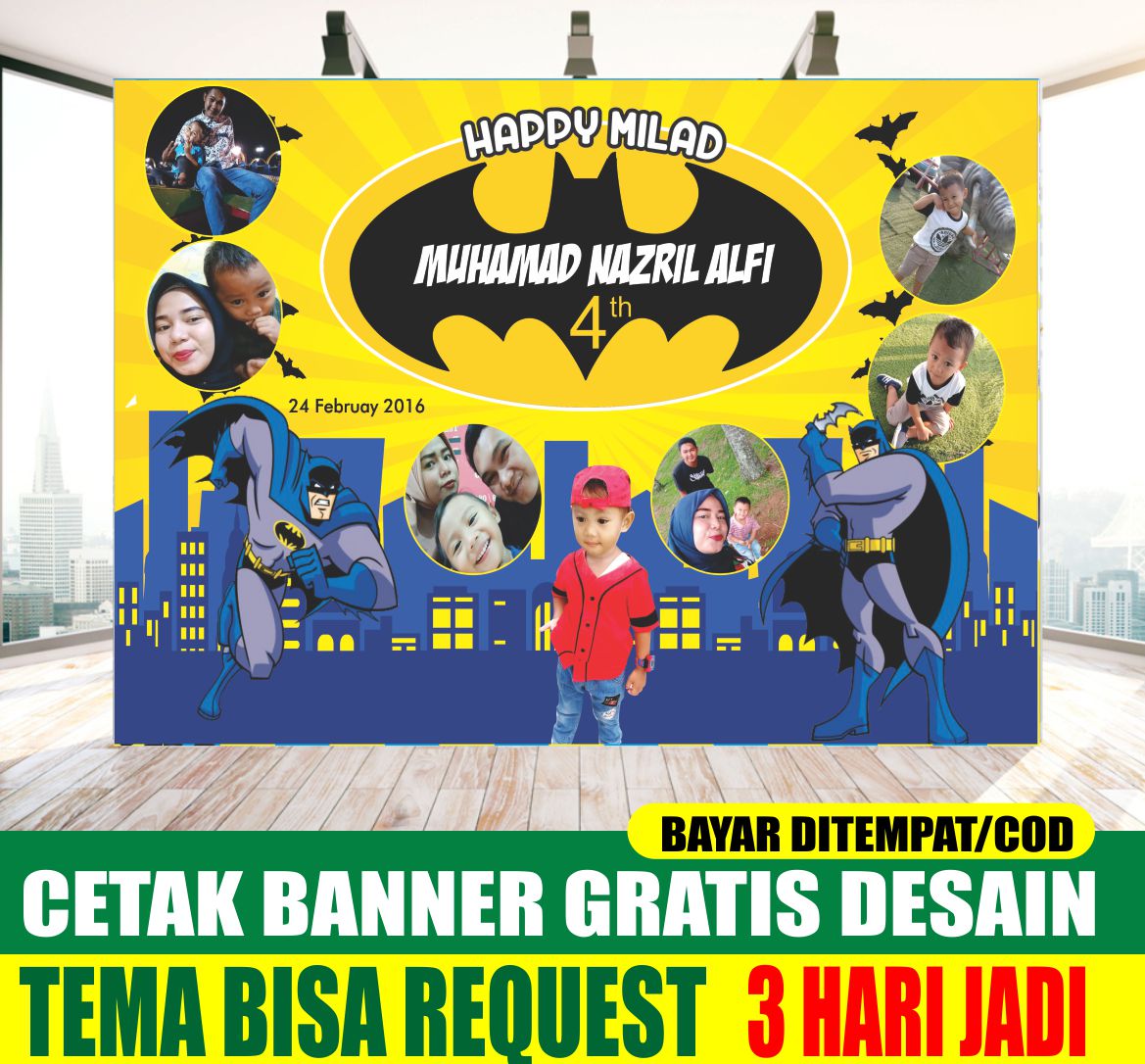 Detail Banner Ultah Batman Nomer 7