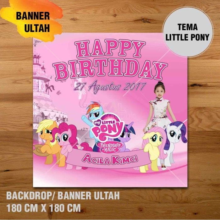 Detail Banner Ultah Kuda Poni Nomer 20