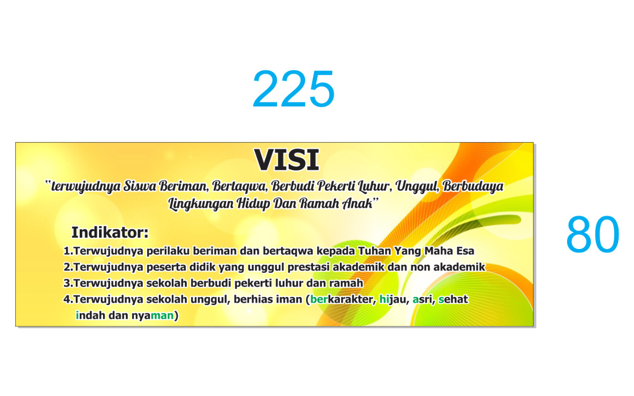 Detail Banner Visi Misi Sekolah Nomer 51