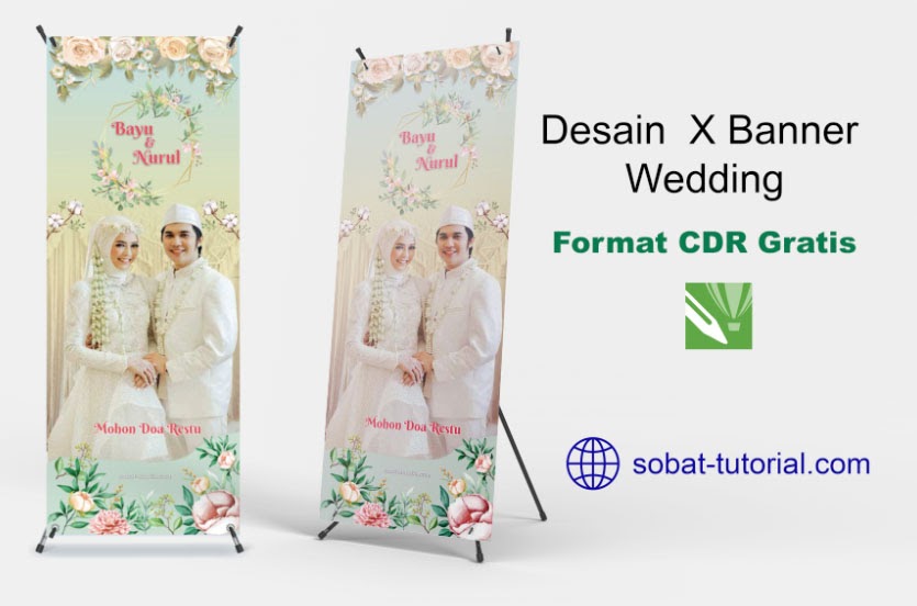 Detail Banner Wedding Cdr Nomer 18