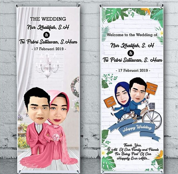 Detail Banner Wedding Keren Nomer 10