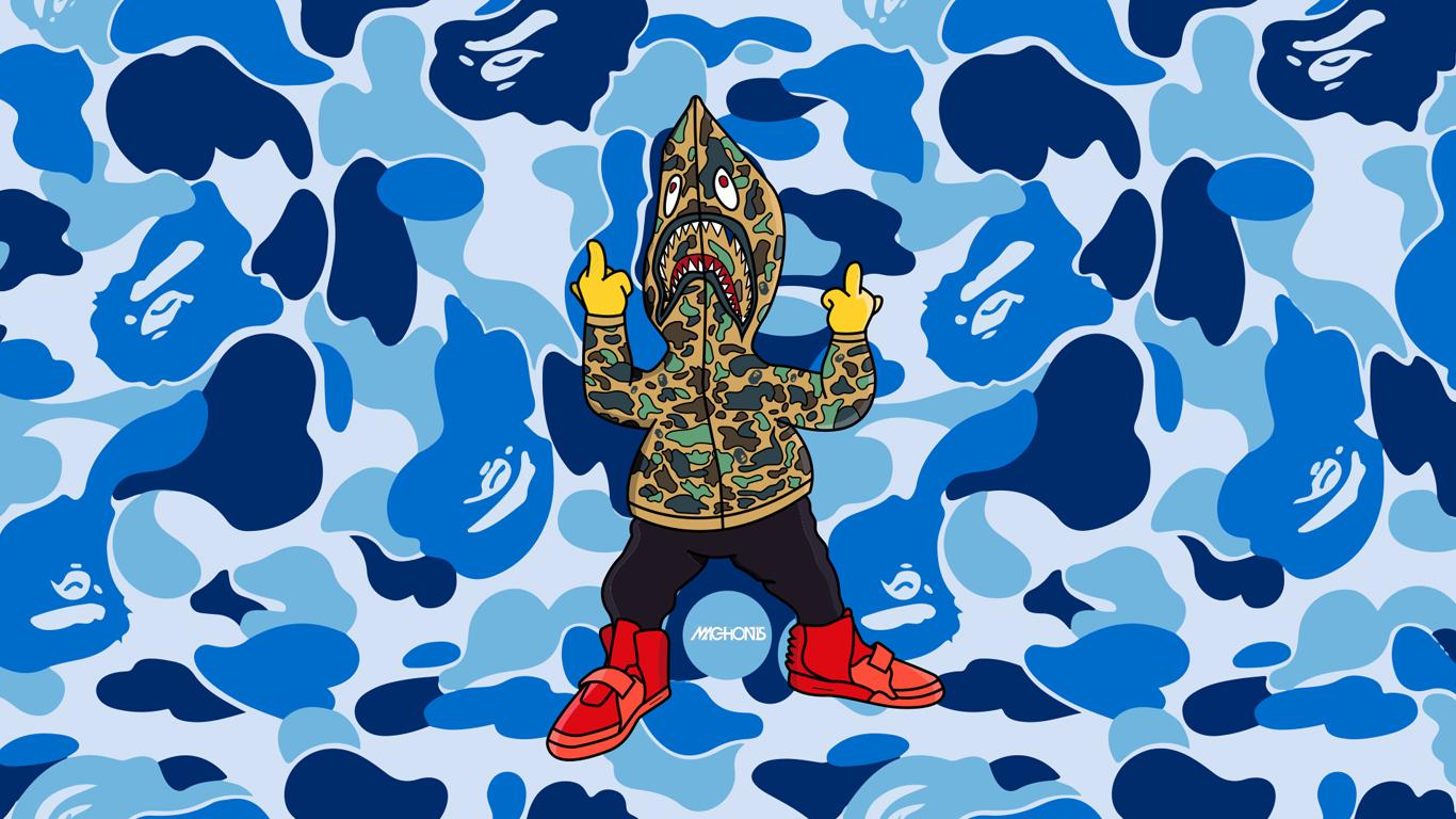 Detail Bape Shark Wallpaper Nomer 23