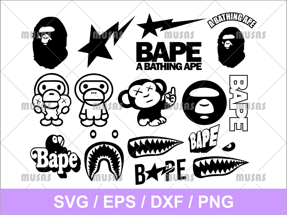 Detail Bape Vector Nomer 6
