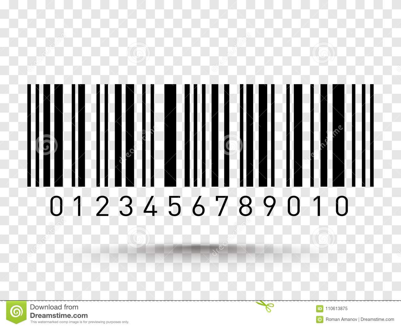 Detail Bar Code Transparent Nomer 13