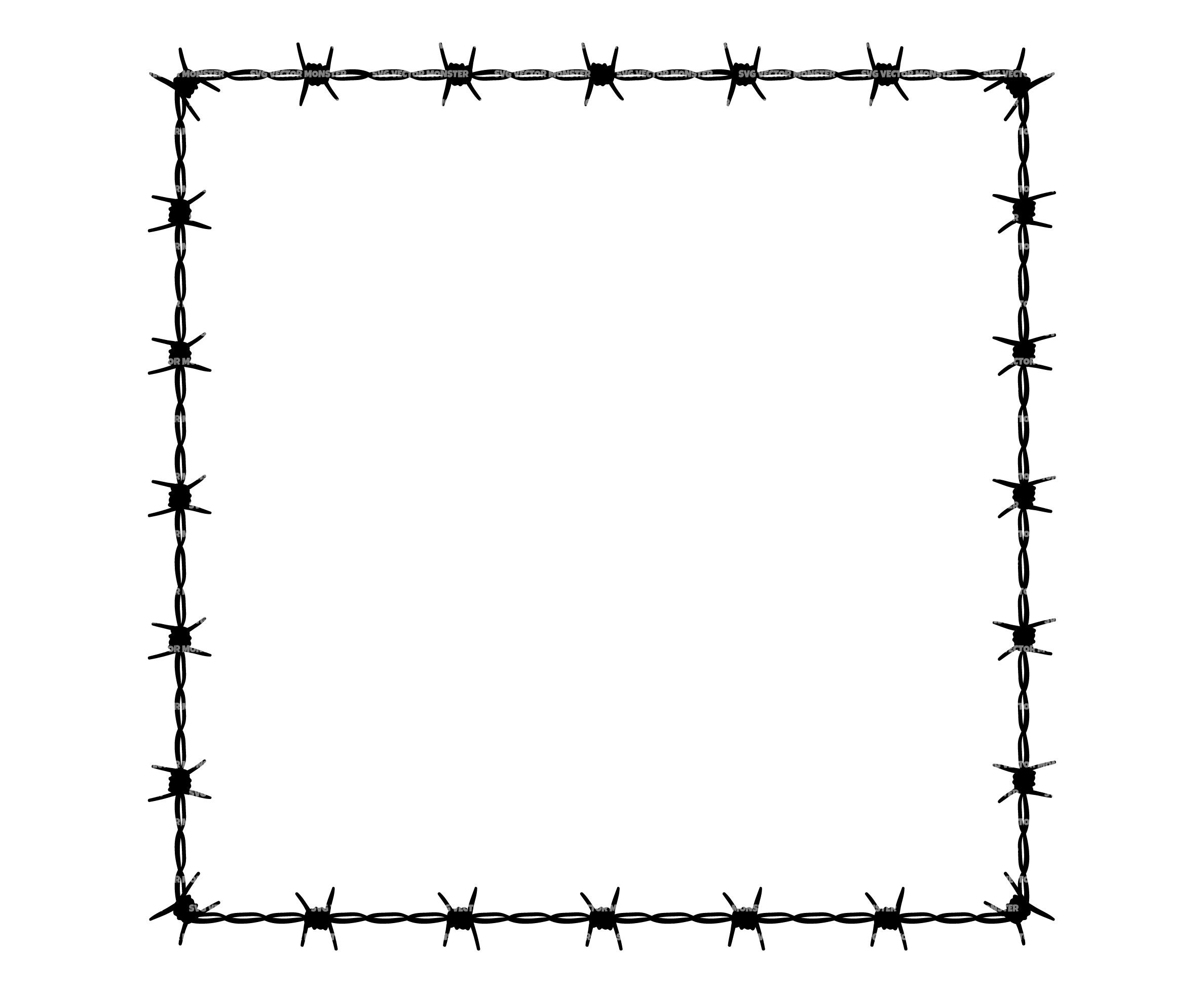 Detail Barbed Wire Frame Png Nomer 3