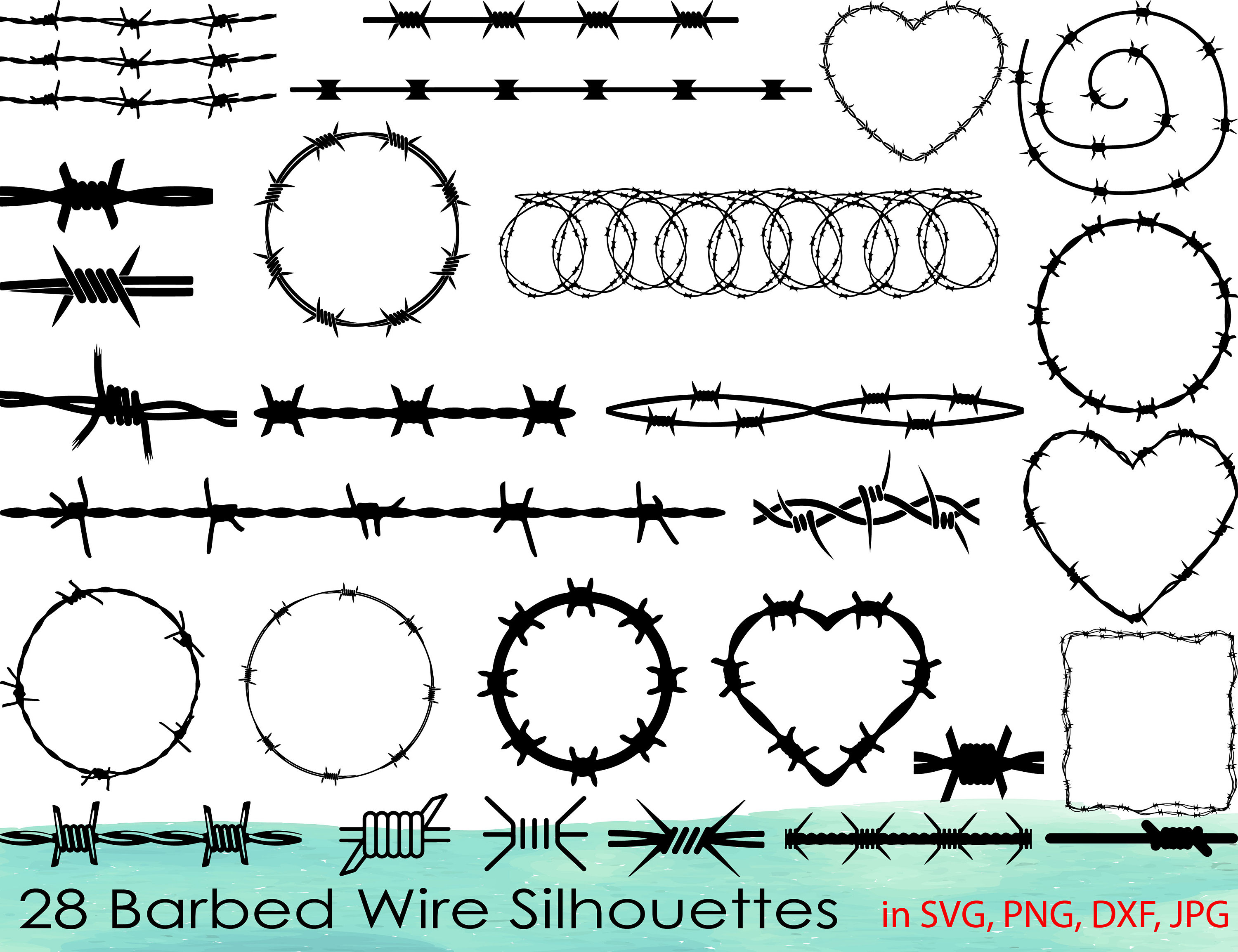Detail Barbed Wire Vector Png Nomer 50