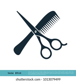 Detail Barbershop Logo Gunting Dan Sisir Nomer 29