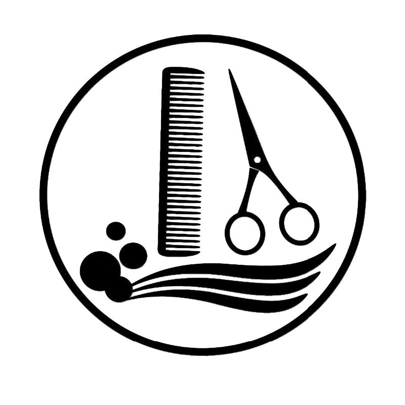Detail Barbershop Logo Gunting Dan Sisir Nomer 9
