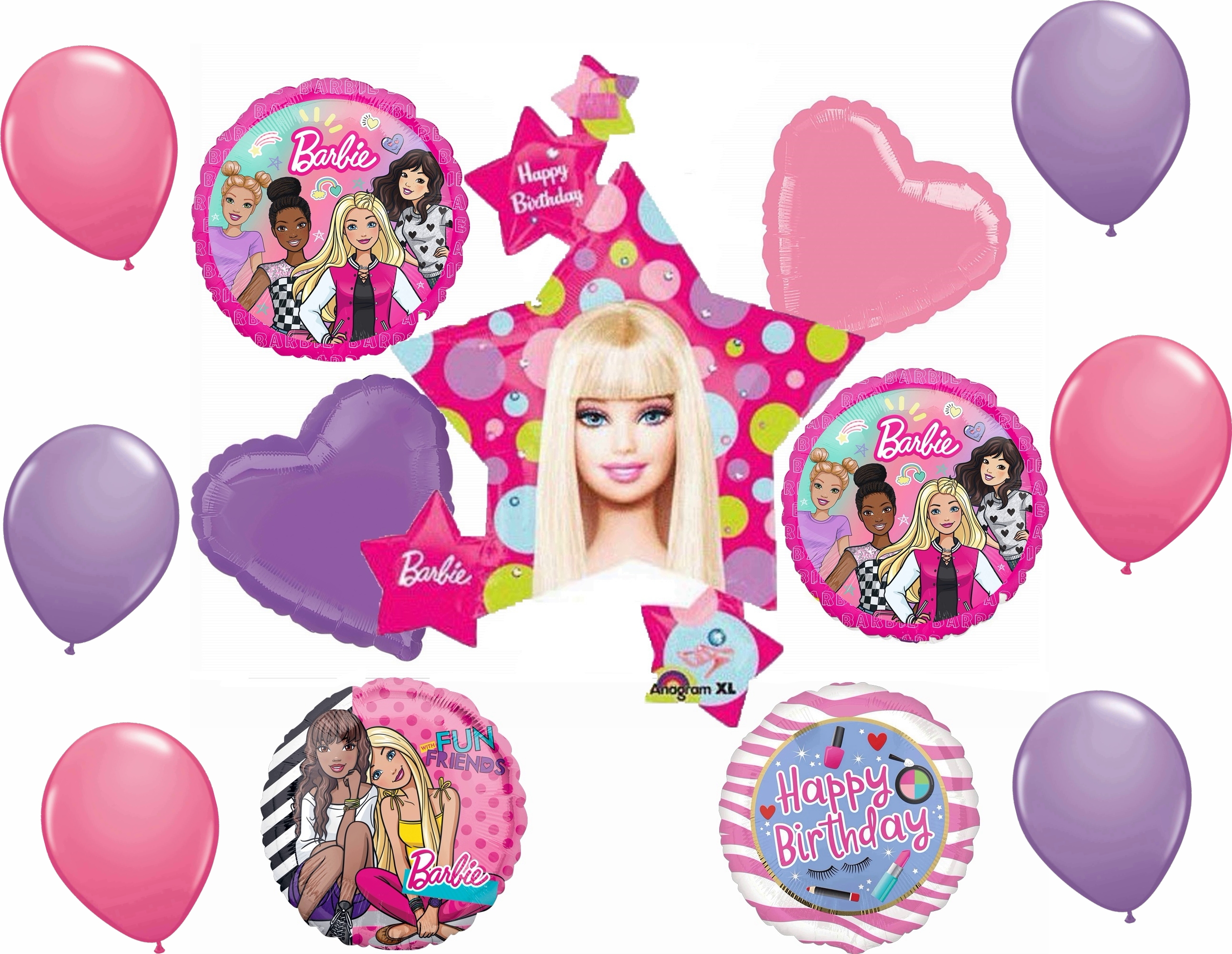 Detail Barbie Balloon Bouquet Nomer 9