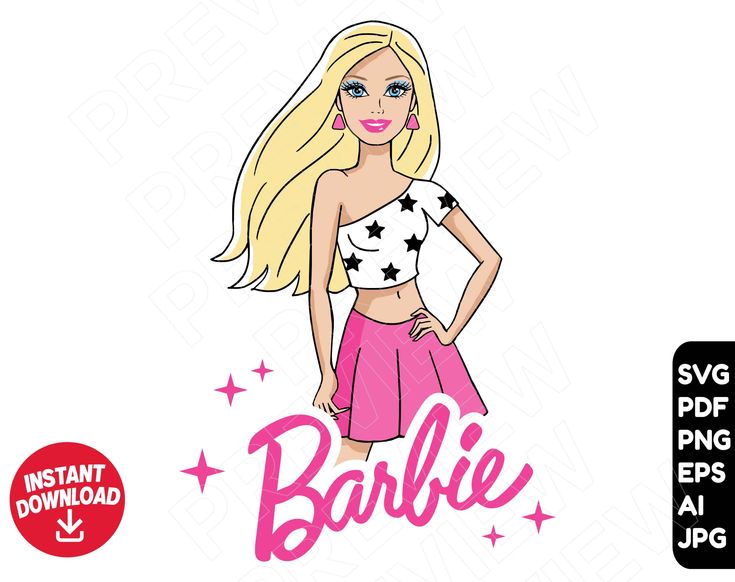 Detail Barbie Birthday Clipart Nomer 13