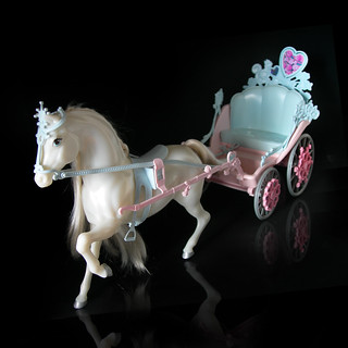 Detail Barbie Carriage With Horse Nomer 35